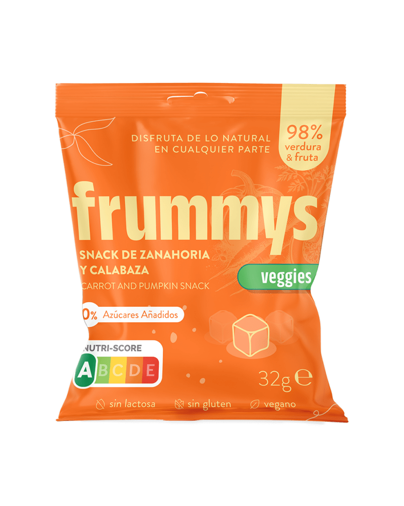 Gominolas naturales de zanahoria y calabaza sin azúcar ni aditivos.